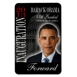 Imán conmemorativo 2013 de Barack Obama