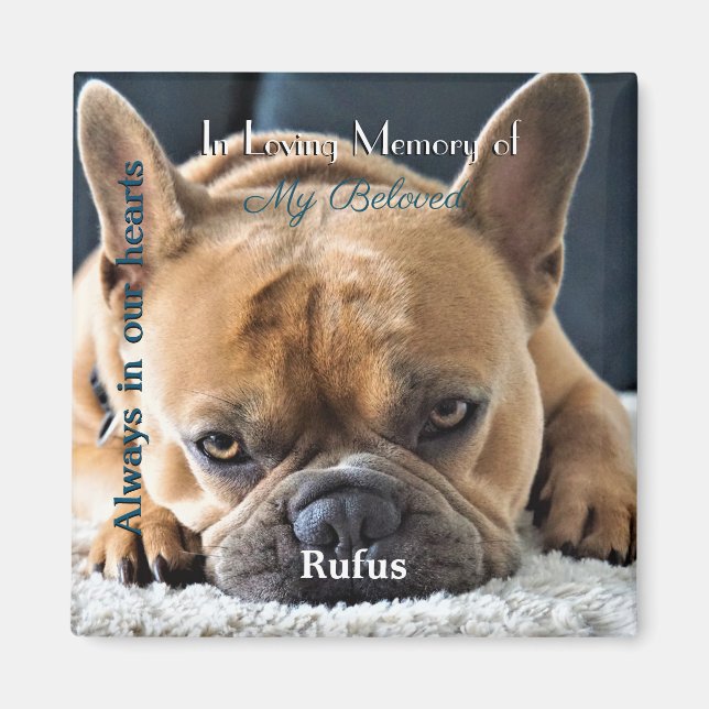 Imán conmemorativo con texto - (Frente)