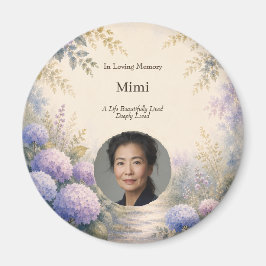 Imán conmemorativo de foto personalizado | Acuarel