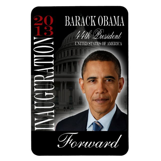 Imán conmemorativo de la incubación de Barack Obam (Vertical)