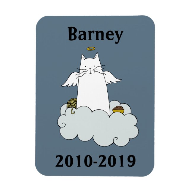 imán conmemorativo del gato mascota (Vertical)