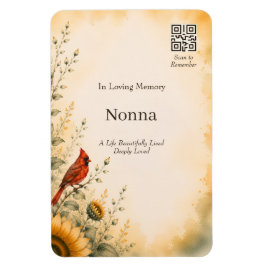 Imán conmemorativo personalizado con código QR