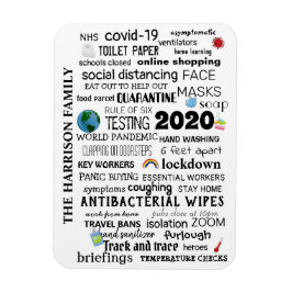 Imán Conmemorativo Personalizado De La Pandemia Mundial