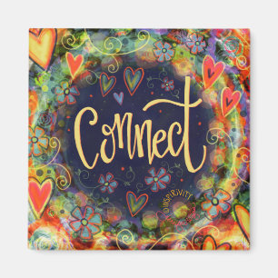 Imán Connect Bonito Whimsical BoHo inspirador a la moda