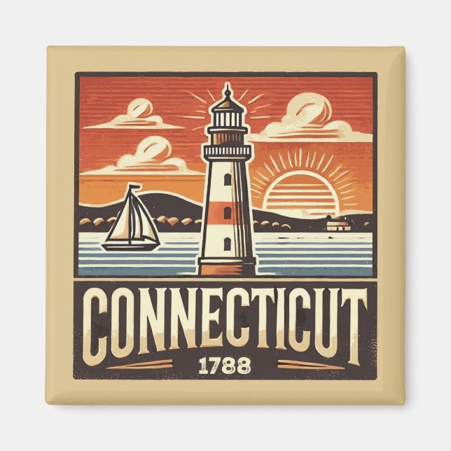Imán Connecticut (Frente)