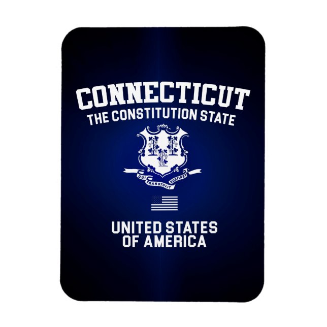 Imán Connecticut The Constitution State (Vertical)