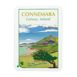 Imán Connemara Travel Poster Fridge Magnet