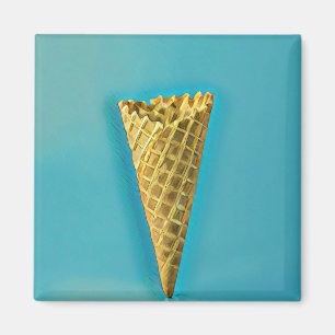 Imán Cono de gofre para los amantes de los helados