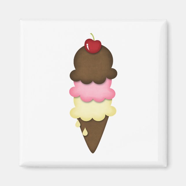 Imán cono de helado (Frente)