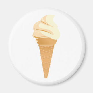 Imán Cono de helado de vainilla