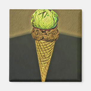 Imán Cono de helado de verano