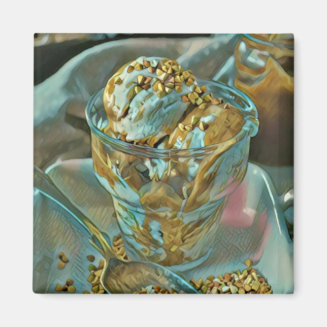 Imán Cono de helado de verano (Frente)
