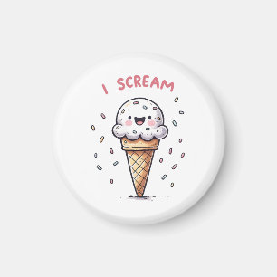 Imán Cono de helado I Scream con grageas