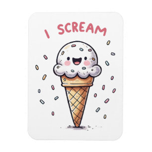 Imán Cono de helado I Scream con grageas