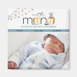 Imán Conoce al Mini Blue Baby Magnet