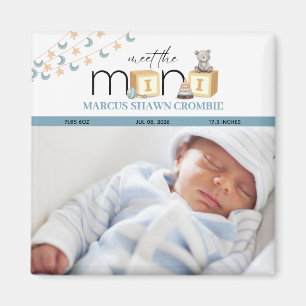 Imán Conoce al Mini Blue Baby Magnet