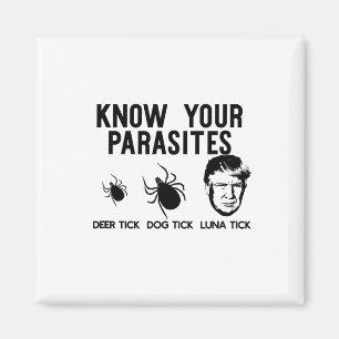 Imán Conoce tus parásitos anti-triunfo resiste T Shirt 