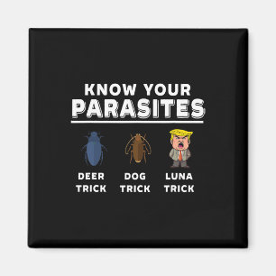 Imán Conoce Tus Parásitos Anti-trump Divertido Luna Gar