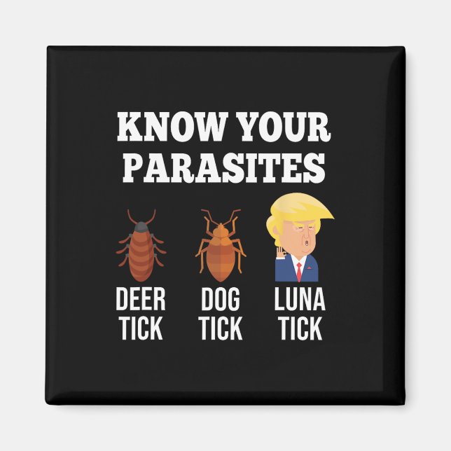 Imán Conoce tus parásitos resistencia a la pulla anti-t (Frente)