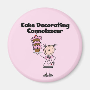 Imán Conocedora de Decoración de Tartas Femenina
