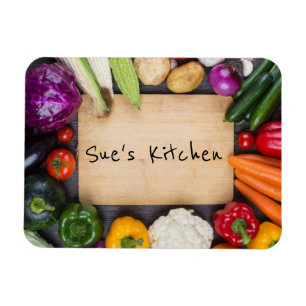 Imán conocido de encargo de la cocina del Veggie