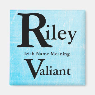Imán conocido del significado: Riley significa