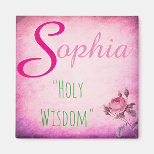 Imán conocido del significado: Sophia, sabiduría