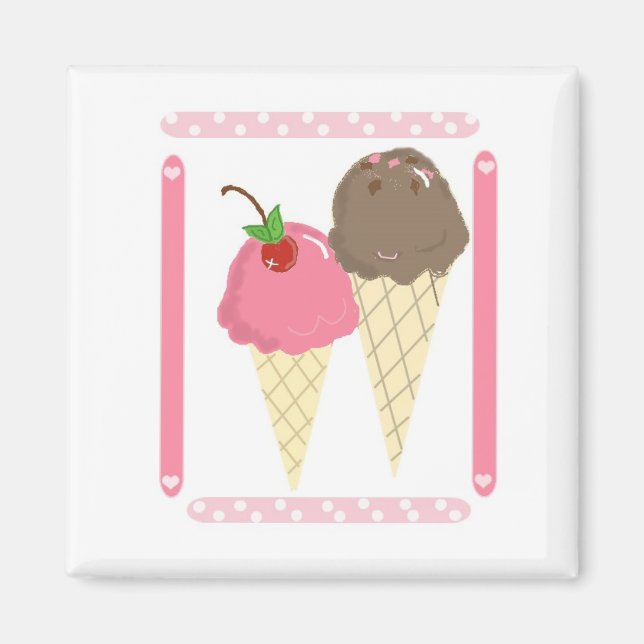 Imán Conos de Helado (Frente)