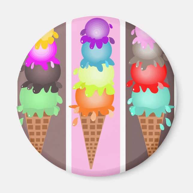Imán conos de helados (Frente)