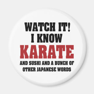 Imán ¡Conozco a Karate! Y Sushi Y Otras Palabras Japone