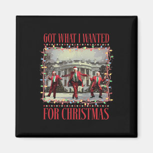Imán Conseguí Lo Que Quería Para Navidad Santa Divertid