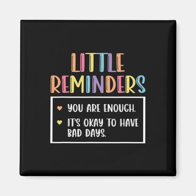 Imán Consejero de salud mental para recordatorio 1 (Frente)