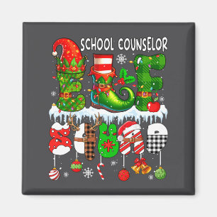 Imán Consejero Escolar Elfo Escuadrón Navidad Colorido