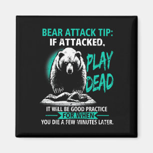 Imán Consejo de ataque de oso de camping Finge estar mu