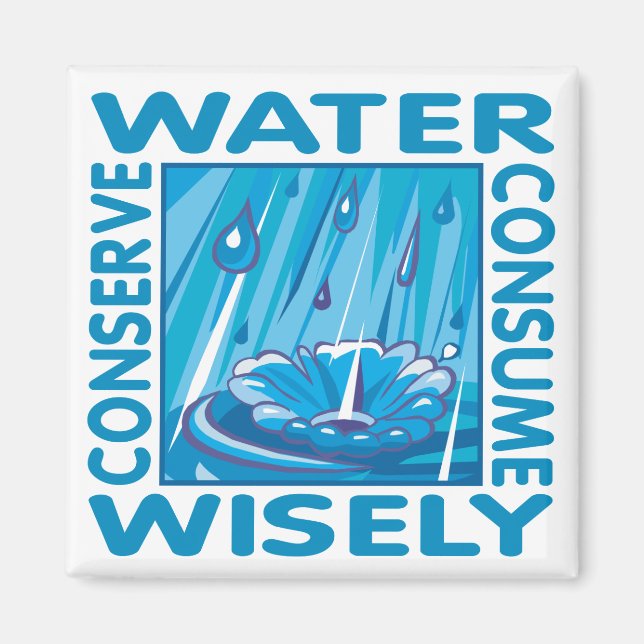 Imán Conservación del Agua (Frente)