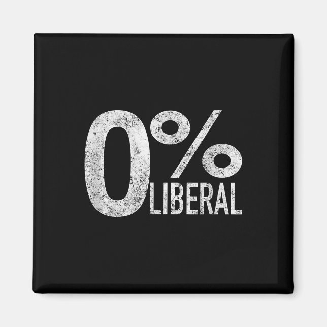 Imán Conservador por Design Tee Company Anti Liberal (Frente)