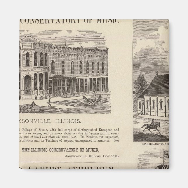 Imán Conservatorio de Música, escuela, iglesia (Frente)