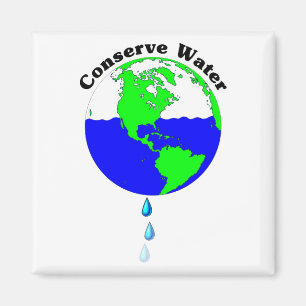Imán Conserve el agua