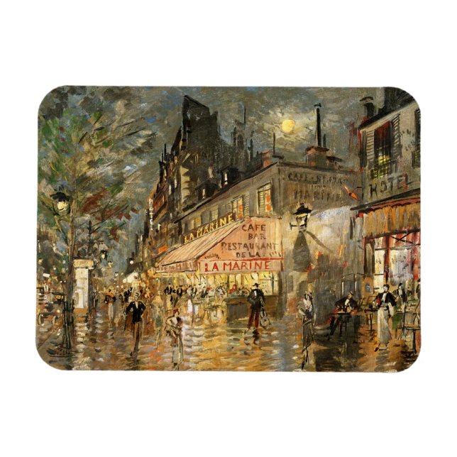 Imán Constantin Korovin: Cafe La Marine, París (Horizontal)