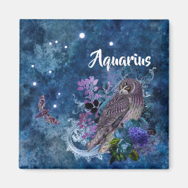 Imán Constelación de Boho Blue Zodiac Aquarius