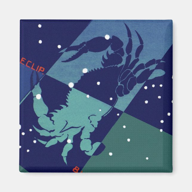 Imán Constelación de cangrejo de cáncer Astrología zodi (Frente)