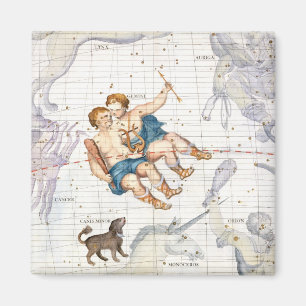 Imán Constelación de géminis con el menor de Canis,