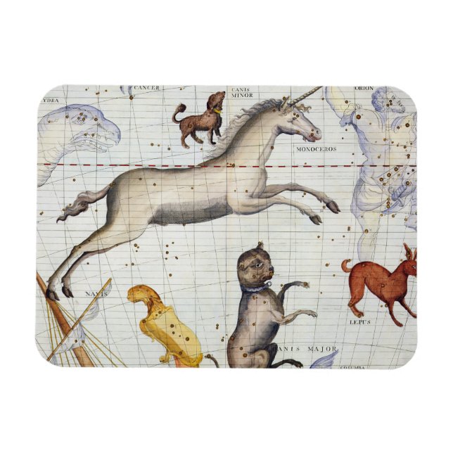 Imán Constelación de Monoceros con Canis Major y Mi (Horizontal)