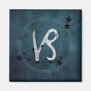 Imán Constelación de zodiaco negro y plateado de Capric