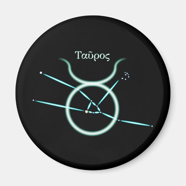 Imán Constelación zodiacal Tauro Magnet (Frente)
