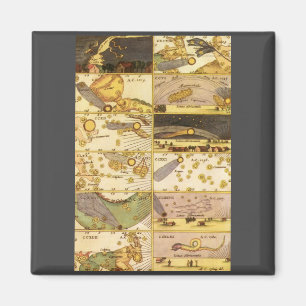 Imán Constelaciones Vintage, Astronomía Antigua y Estre