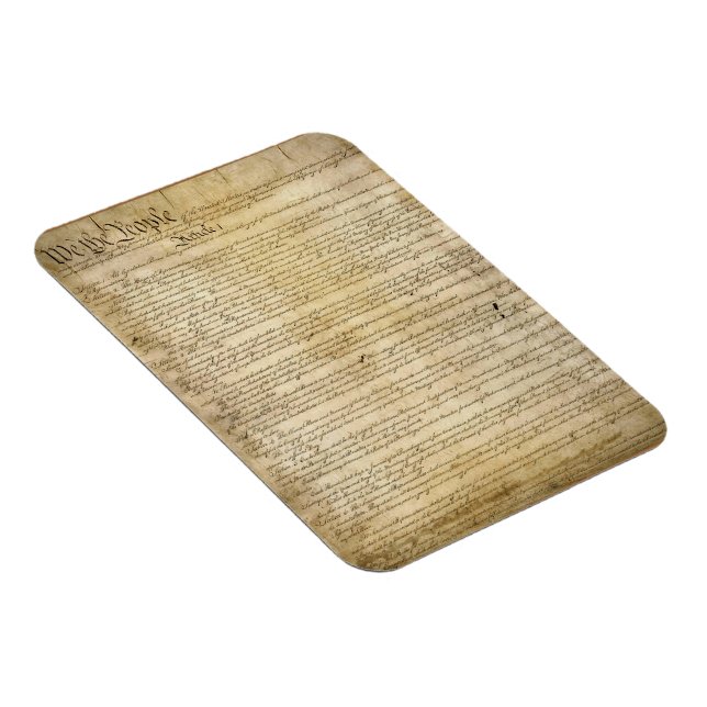 Imán Constitución de Estados Unidos de Vintage (Lado Derecho)