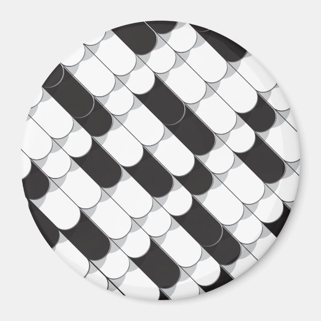 Imán Construcción abstracta (azulejos) (Frente)