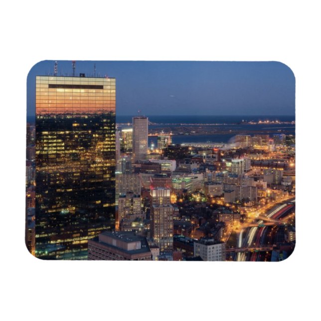 Imán Construcción de Boston con senderos ligeros en la  (Horizontal)