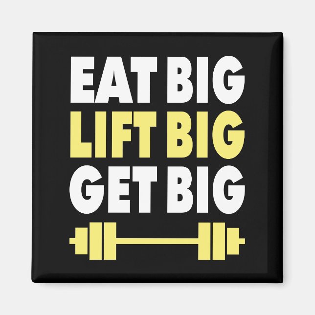 Imán Construcción de cuerpos - Comer grande, levantar g (Frente)